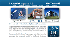 Desktop Screenshot of locksmithapache-az.com